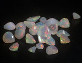 4-6mm Ethiopian Opal Faceted Heart Cut Stone, Fire Opal Faceted Heart Cut Stone