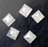 2.7-2.8mm White Princess Sparkling Rose Cut Square Diamond For Jewelry 1Pc