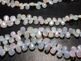 4x6-5x8 mm Ethiopian Welo Opal Plain Pear Shaped Briolettes, Opal Pear Beads