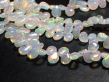 4x6-5x8 mm Ethiopian Welo Opal Plain Pear Shaped Briolettes, Opal Pear Beads