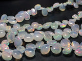 4x6-5x8 mm Ethiopian Welo Opal Plain Pear Shaped Briolettes, Opal Pear Beads