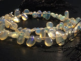 4x6-3x5 mm Ethiopian Welo Opal Plain Pear Shaped Briolettes, Opal Pear Beads