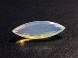 5.7x15.3mm Huge Ethiopian Opal, Marquise Faceted Opal, Fancy Cut Stone For Ring