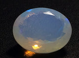 11.5x14mm Huge Ethiopian Opal, Oval Faceted Fancy Cut For Ring, 4.65 Cts-PKSG22