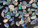 4x6-6x8mm Ethiopian Opal Pear Faceted Cut Stone, Natural Faceted Pear, Opal Pear