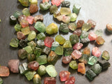 6-9 mm Multi Tourmaline Raw Stones, Natural Loose Rough Sticks For Jewelry