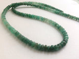 4-5mm Emerald Plain Beads,Natural Shaded Emerald Plain Rondelle Beads