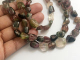 8-13 mm Rare Multi Tourmaline Beads, Natural Multi Tourmaline Plain Tumble Beads