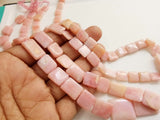 8.5-16 mm Pink Opal Chewing Gum Cut Beads, Natural Pink Opal Beads, Pink Opal