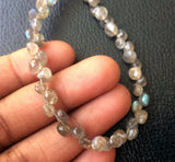 4-5.5 mm Labradorite Faceted Onion Beads, Natural Fire Labradorite Onion Beads