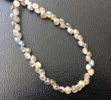 4-5.5 mm Labradorite Faceted Onion Beads, Natural Fire Labradorite Onion Beads