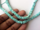 4.5-5 mm Natural Amazonite Square Heishi Beads, Amazonite For Necklace, Sea Blue