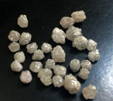 2.5-4.5mm Grey White Rough Diamond Natural Conflict Free For Diamond (5Pc- 10Pc)