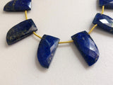 10.5x20 mm Lapis Lazuli Faceted Beads, Natural Blue Lapis Lazuli Fancy Beads