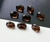 10 Pcs Smoky Quartz Oval Cut Stone, Natural Smoky Quartz Oval Cut Loose Gemstone For Jewelry, Brown Stone (4x6mm To 9x11mm Option)
