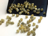 3-5mm Yellow Rough Diamond Rondelles For Jewelry, Conflict Free (4Pc To 12Pc)