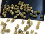 3-5mm Yellow Rough Diamond Rondelles For Jewelry, Conflict Free (4Pc To 12Pc)