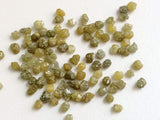 3-5mm Yellow Rough Diamond Rondelles For Jewelry, Conflict Free (4Pc To 12Pc)