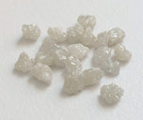 3-5.5mm White Grey Raw Flat Slice Diamond For Bezel & Prong Setting(5Pc To 10Pc)