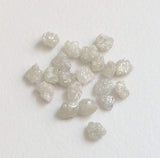 3-5.5mm White Grey Raw Flat Slice Diamond For Bezel & Prong Setting(5Pc To 10Pc)