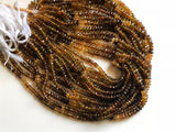 5-6mm Petro Tourmaline Faceted Rondelles, Natural Petro Tourmaline Beads, Petro