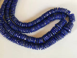 8-12 mm Lapis Lazuli Spacer Beads, Natural Lapis Lazuli Faceted Spacer Beads