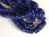 8-12 mm Lapis Lazuli Spacer Beads, Natural Lapis Lazuli Faceted Spacer Beads