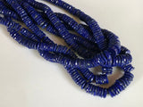 8-12 mm Lapis Lazuli Spacer Beads, Natural Lapis Lazuli Faceted Spacer Beads