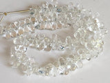 5x9 mm Crystal Quartz Faceted Tear Drops, Natural Crystal Quartz Faceted Drops