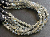 6 mm Labradorite Faceted Onion Beads, Natural Fire Labradorite Onion Beads