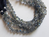 6 mm Labradorite Faceted Onion Beads, Natural Fire Labradorite Onion Beads