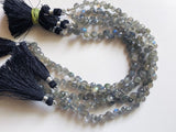 6 mm Labradorite Faceted Onion Beads, Natural Fire Labradorite Onion Beads