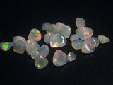 4-6mm Ethiopian Opal Faceted Heart Cut Stone, Fire Opal Faceted Heart Cut Stone