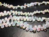 4x6-5x8 mm Ethiopian Welo Opal Plain Pear Shaped Briolettes, Opal Pear Beads