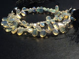 4x6-3x5 mm Ethiopian Welo Opal Plain Pear Shaped Briolettes, Opal Pear Beads