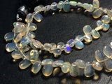 4x6-3x5 mm Ethiopian Welo Opal Plain Pear Shaped Briolettes, Opal Pear Beads