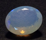 10.5x14mm Huge Ethiopian Opal, Oval Faceted Opal, Fancy Cut Stone For Ring, Faceted Cabochon, Fire Opal, Opal For Jewelry, 3 Cts