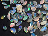 4x6-6x8mm Ethiopian Opal Pear Faceted Cut Stone, Natural Faceted Pear, Opal Pear