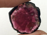 17mm Rare Watermelon Tourmaline Rough Slice, OOAK Watermelon Tourmaline Slice Pendant, Loose Tourmaline Jewelry, Tourmaline For Ring