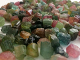 6-9 mm Multi Tourmaline Raw Stones, Natural Loose Rough Sticks For Jewelry