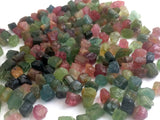 6-9 mm Multi Tourmaline Raw Stones, Natural Loose Rough Sticks For Jewelry