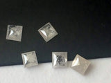 2.9mm White Princess Cut, Sparkling Faceted Diamond  For Jewelry  1 Pc - PPD86A