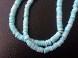 5-5.5mm Blue Opal Beads, Natural Blue Opal Plain Smooth Tyre Beads, Blue Opal