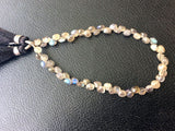 4-5.5 mm Labradorite Faceted Onion Beads, Natural Fire Labradorite Onion Beads