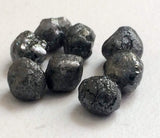 7-8mm Black Rough Diamond, Huge Uncut  Natural Black Raw Diamond (1Pc To 2Pc)