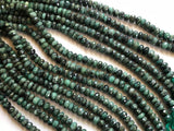 9-11mm Emerald Faceted Rondelle Beads, Natural Emerald Faceted Rondelle Beads