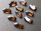 10 Pc Smoky Quartz Marquise Cut Stone, Natural Smoky Quartz Marquise Cut Loose Gemstone For Jewelry, Brown Stone (7x14mm To 10x20mm Options)