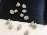 4-5.5mm White Grey Rough Conflict Free Diamond  For Jewelry (3Pcs To 15Pcs)