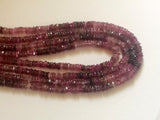 5-5.5mm Pink Tourmaline Tyres, Natural Pink Tourmaline Spacer Beads, Pink