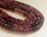 5-5.5mm Pink Tourmaline Tyres, Natural Pink Tourmaline Spacer Beads, Pink